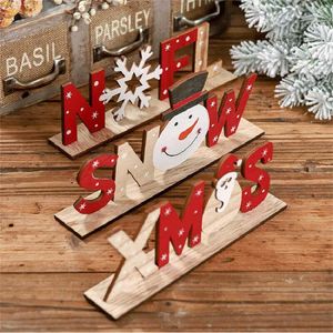 Decoraciones navideñas, letrero decorativo de madera para chimenea, decoración artesanal de mesa para el hogar, adorno rústico para boda, figurita, suministros de mesa, copo de nieve