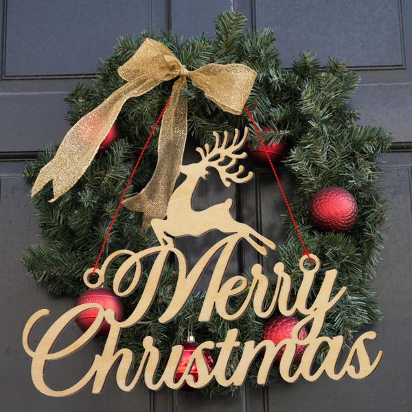 Décorations de noël, ornements d'arbre en bois, cadeaux de noël pour les membres de la famille et les amis, 231017