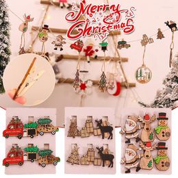 Kerstdecoraties houten deur hangende oranments muur kerstmis decer merry decor 2022 jaar naviidad hangers navidad 2022christmas