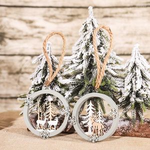 Décorations de noël en bois, ornements pour la maison, décoration d'arbre de noël, artisanat, cadeaux suspendus, année 2023