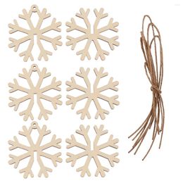 Décorations de noël pendentif en bois suspendus, ornements d'arbre flocon de neige, ensemble de pièces de bricolage, artisanat de maison