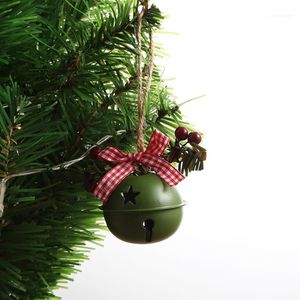 Décorations de Noël Pendentif de décoration de grande cloche en fer forgé pour un usage domestique Jingle Tree en métal