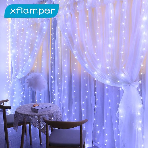 Décorations de Noël XFAMPER LED Guirlande lumineuse avec 8 modes d'éclairage Cooper Fairy Lights Patio intérieur Fête à la maison 221122
