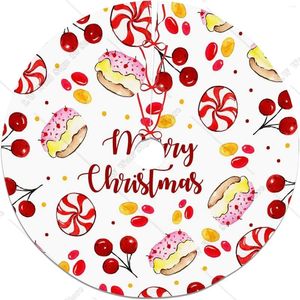Kerstversiering Kerstmis Schattig Snoep Vrolijk Boomrok Holly Cake Vintage Rode Gezellige Decor Mat Ornamenten Voor Vakantie Decoratie