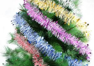 Décorations de Noël Noël Rotin Arbre Décoration Cadeau Fil Ruban Multi Couleurs Pour L'année Fournitures de Fête À La Maison 2m7cm 231026
