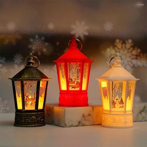 Kerstdecoraties Jaar 2023 voor Home Santa Snowman Lantern Desktop Led Lights ornamenten Xmas Gifts Noel 2022