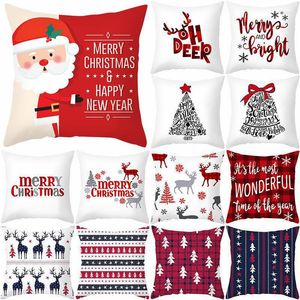 Kerstdecoraties Jaar 2023 Sneeuwman kussenomslag Merry For Home 2022 Cristmas Sofa Decor Navidad Xmas Gifts