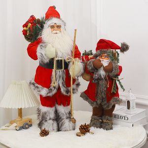 Kerstversiering jaar 60cm Staande Kerstman Pop Jaar Kerstversiering voor thuis Staand Speelgoed Decoratie Cadeau Navida Kerstdecoratie 230825