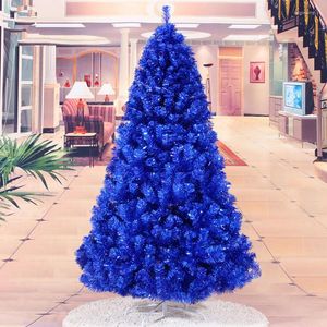 Cadeau d'année de décorations de Noël 1.8m / 180CM fournitures d'ornements d'arbre bleu marine