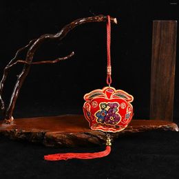 Décorations de Noël Gift's Fu Caractor String String Chinois Pendant Tache Tache Tache Glass Cross