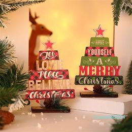 Kerstversiering Jaar De Houten Ornamenten Boom Hangende Hangers Kerstdecoratie Voor Thuisfeest DIY Natal Kindergeschenken