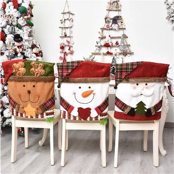 Ensemble de chaises décoratives de noël, ensemble de tabourets, nouvelle housse de chaise de poupée, ameublement décoratif européen et américain, GC2443