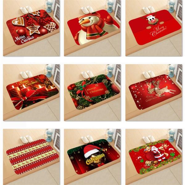 Felpudo decorativo de Navidad, alfombras de baño, alfombrilla de baño, alfombra para exteriores, regalo de Navidad, adornos de Año Nuevo PHJK2109