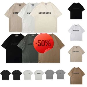 Descuento de Navidad Moda para hombre Camisetas Camisetas Ess Camisetas para hombre para la venta Diseñadores Camisetas Tops Hombre S Casual Pecho Carta Camisa Lujos Ropa Calle Pantalones cortos Manga