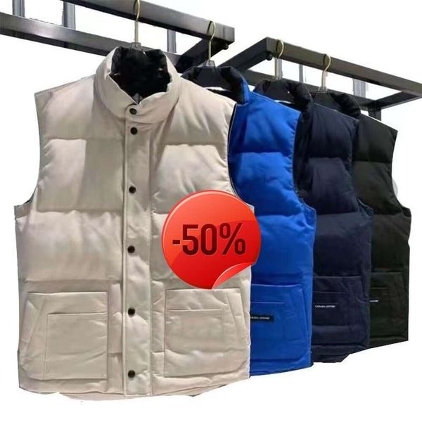 Descuento de Navidad para hombre abajo Parkas Hombres Chaleco Chaleco de algodón Diseños para hombre para mujer Sin mangas Chaqueta Norte Puffer Otoño Invierno Casual Sudadera con capucha Ganso al aire libre Oute