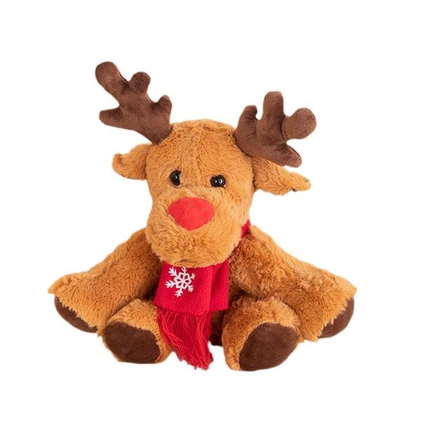 Muñeca de Navidad Venta caliente de alta calidad Decoración de alces de Navidad Regalos navideños Juguetes de peluche de dibujos animados del famoso proveedor de China