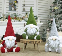 Poupée de Noël vieil homme sans visage jouet debout nordique nouvel an dîner décorations de Noël famille enfants cadeau poupée DB097