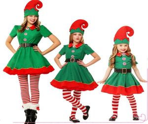 Noël Elf Famille Correspondant Vêtements Mère Fille Robes Père et Fils Enfants Adulte Costume De Noël Nouvel An Fête D'Halloween Y2009520337