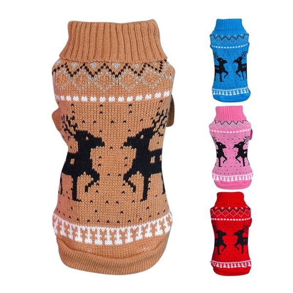 Vêtements de chien d'élan de Noël Automne Hiver Chiens chauds Vêtements de chat pour chien de compagnie Manteau Pull Chiens Veste Chihuahua T-Shirt Pet Vest2756