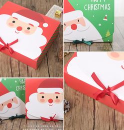 Kerstavond grote geschenkdoos Santa Claus fee ontwerp kraft papercard present party gunst box rood groen Nieuwjaar pakket dozen DHL SN4767