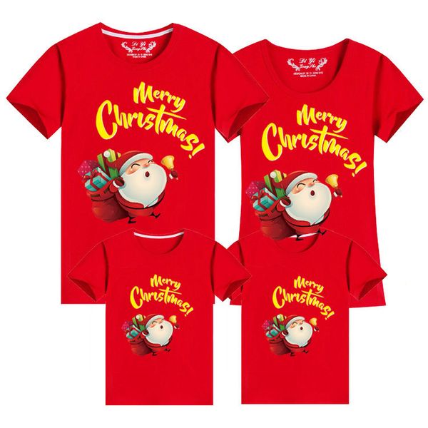 Noël famille vêtements 2020 père noël Style enfant chemises maman et moi vêtements mère fille père famille correspondant tenues