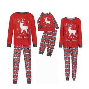 Noël famille correspondant pyjamas ensemble vacances noël Pjs Santas cerf vêtements de nuit Jammies pour les femmes hommes enfants nouveau produit