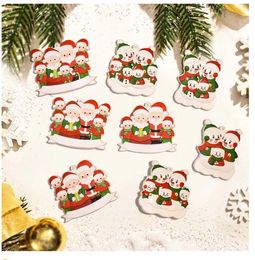 Kerst Familie Hars Hanger Cadeau Kamer Decor DIY Handgeschreven Naam Kerst Kerstman Decoraties