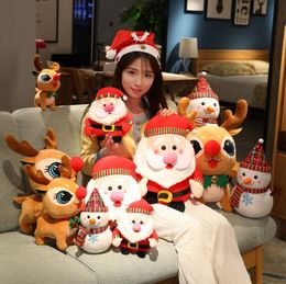 Christmas Père Elk Doll Plush Toy Snowman Christmas Gift Gift Ornaments Wholesale