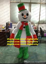 Christmas Frosty Snowman Snow Man Mascot Costume adulte dessin animé personnage de personnage Famille Gift Gifts Children Programme ZZ7985