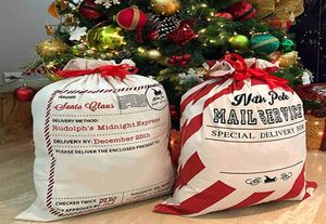 Kerstcadeau Bag met trekkoord Santa Sacks Candy Cookie Storage Large Bag Xmas Tree Ornament Festival Decoration3861879