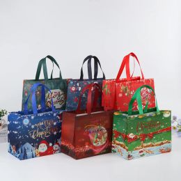 Bolsas de regalo de Navidad Bolsas de Navidad con asas Bolsas de regalo de Navidad Bolsas de Navidad no tejidas para envolver regalos Compras Suministros para fiestas de Navidad