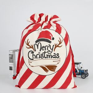 36 styles Sacs cadeaux de Noël Père Noël Protection de l'environnement faisceau Sac en toile 50 * 70 cm Noël personnalisé bonbons cadeaux sacs à main M132