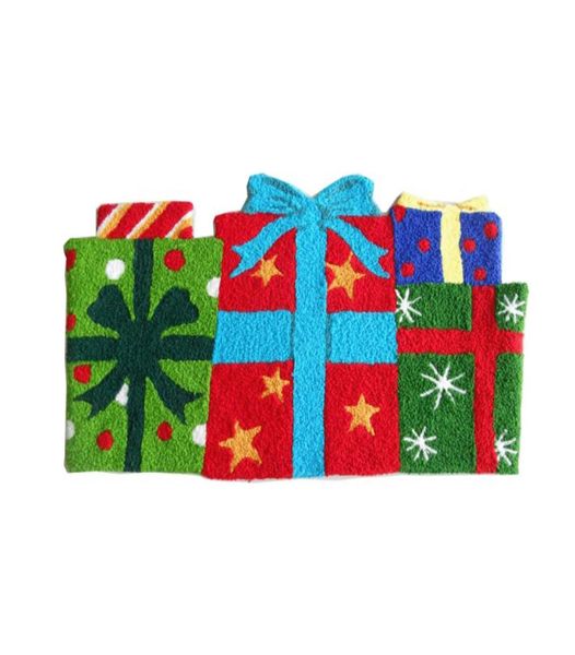 Coffret cadeau de Noël en forme de tapis crochet à la main Tapis de porte de salon Nouvelle mode Brodé Porche Paillasson Tapis de sol Tapis de cuisine Cadeau 7926153