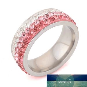 Kerstcadeau Tsjechische kristallen ringen voor vrouwen en meisje hoge kwaliteit rvs ring accessoires sieraden groothandel fabriek prijs expert ontwerp kwaliteit laatste
