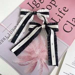 Kerstcadeau ontwerper Barrettes Girls Hairpin Classic Letter Hair Clips Luxury Haircips Fashion Women Bow Headbands Haaraccessoires Hoge kwaliteit