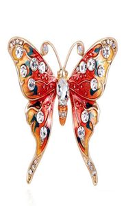 Cadeau de Noël Broche de papillon luxueuse Succure écharpe Clip Femmes Vobine Mariage Bridal Pin de fête Bijoux Bijoux Brooch9761948