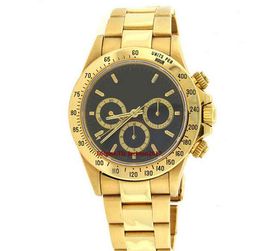 Regalo de navidad Reloj para hombre Oro amarillo de 18 quilates Esfera negra 116528 De segunda mano