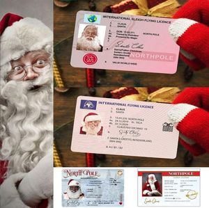 Kerstcadeaus Kerstman Vluchtkaarten Slee Rijbewijs Boom Ornament Kerstversiering Oude Man Rijbewijs Entertainment Rekwisieten