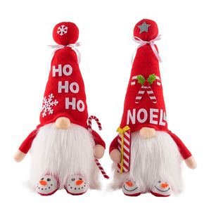Gnome de Noël avec lumière Nisse Figurine en peluche suédois Tomte Elf Xmas Holiday Party Home Decor Ornements XBJK2111