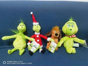 Poupée en peluche monstre vert de noël, poupée garçon/fille, cadeau d'anniversaire idéal pour enfants, livraison gratuite DHL/UPS