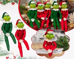 Christmas Grinch suspendu RedGreen Ornement de Noël Ornement des arbres décorations pour enfants Gifts7848235469739