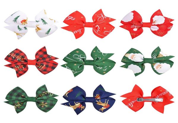 Bows Bown Bows Baby Clips Baby Party Barrettes Barrettes de nave estampada a cuadros Boutique Boutique Children Accesorios para el cabello M3006547053030