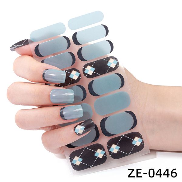 Autocollants pour ongles de noël/Halloween, 14 pointes, motifs de citrouille et d'élan, enveloppes de vernis à faire soi-même, vente chaude, couverture complète, autocollants artistiques, vente en gros