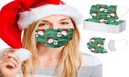 Weihnachten Halloween Erwachsene Gesichtsmasken 50 Stück Einwegmasken Earloop Gesichtsmasken staubdichte Maske CNE Versand in 48 Stunden 710 da2981240