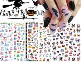Kerstmis Halloween nagelstickers set 3D zelfklevende stickers voor vrouwen meisjes kinderen DIY nagelsalon manicure tip8298751