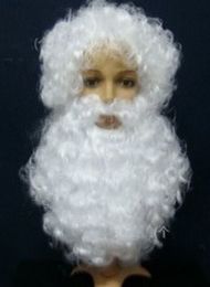 Kerstmis Hallowmas Mannen Santa Claus Wig + Beard Pak April Fools 'Day Costume Ball Father Christmas Gratis verzending