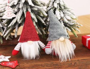 Christmas fait à la main Gnome suédois scandinave tomte santa nisse nordique peluche jouet table ornement de Noël décoration arbre fwb27365154558