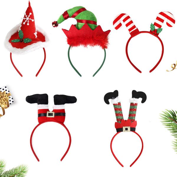 Chapeau De Noël Mode Pour Enfants Et Adultes Bandeau De Noël Chapeau De Noël Bandeau Fête Pour Adultes Et Enfants Bandeau De Noël De Dessin Animé En Trois Dimensions