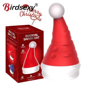 Cappello di Natale vibratore per le donne forte Powler vibratore orale stimolatore del clitoride capezzolo succhiare giocattoli del sesso per adulti 18 coppie regalo del sesso 221215