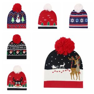 Chapeau de Noël Hiver Bonnet Tricoté Unisexe Chapeau de Vacances Drôle pour Adultes Cadeaux de Fête du Nouvel An